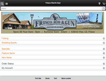 Tablet Screenshot of friscorodandgun.com